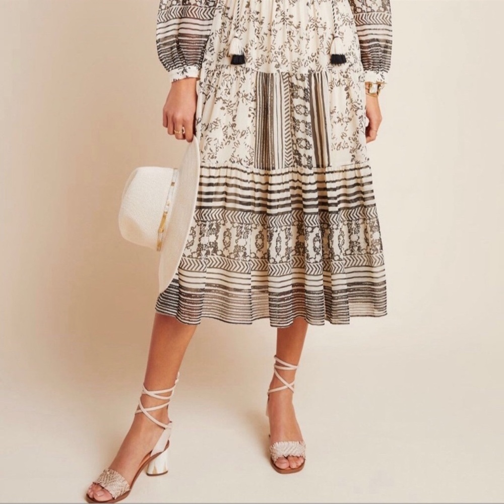 Anthropologie tiered talulah boho maxi dress - Picture 4 of 8